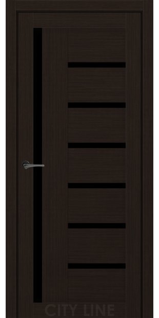 Межкомнатные двери CityLine Express AMADEA korfad-express-amadea-venge-klasik-bravo-collection-s-cernym-steklom